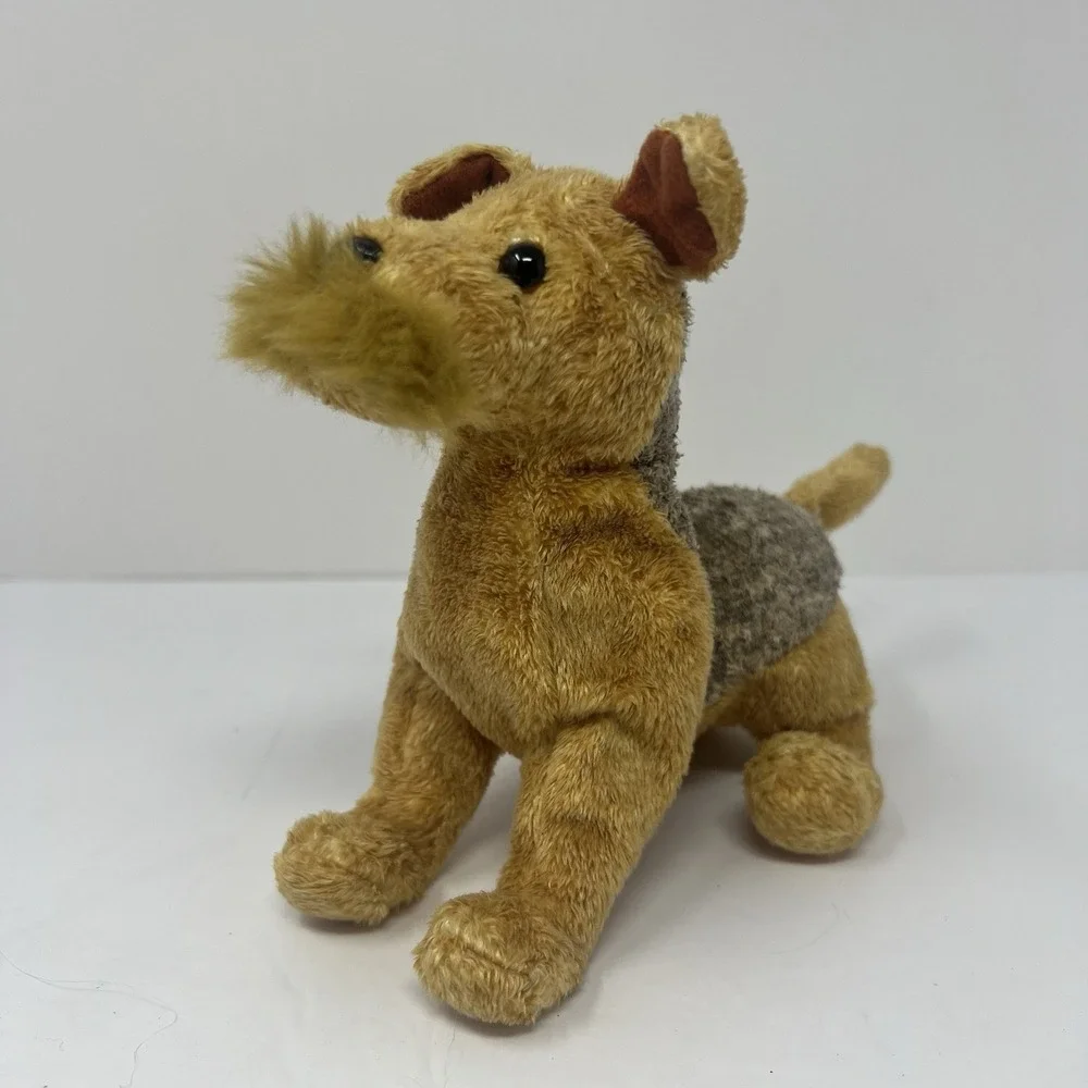 Ty Beanie Baby Whiskers Schnauzer Puppy Plush Brown Dog Stuffed Animal 6